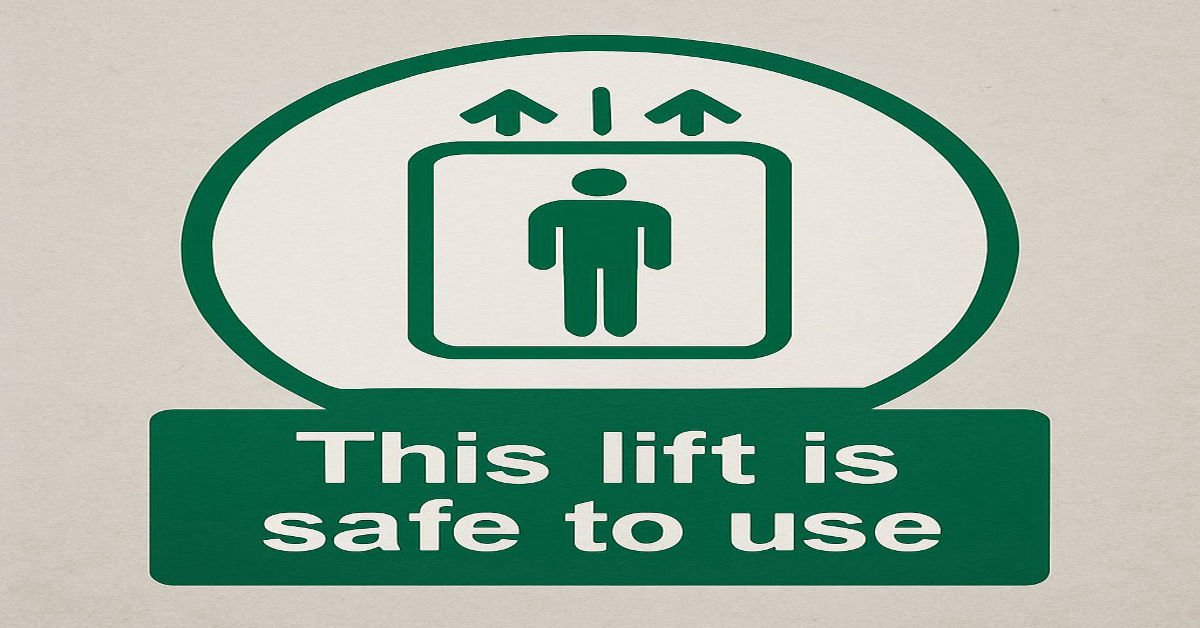 This Sign Shows When a Lift Is Safe to Use